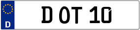 Trailer License Plate
